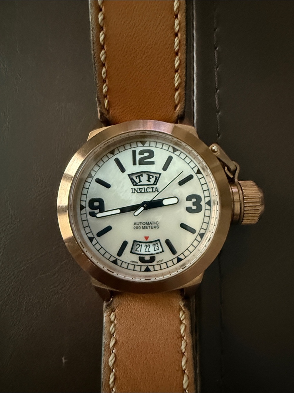 Invicta Automatic Watch Brown & Gold